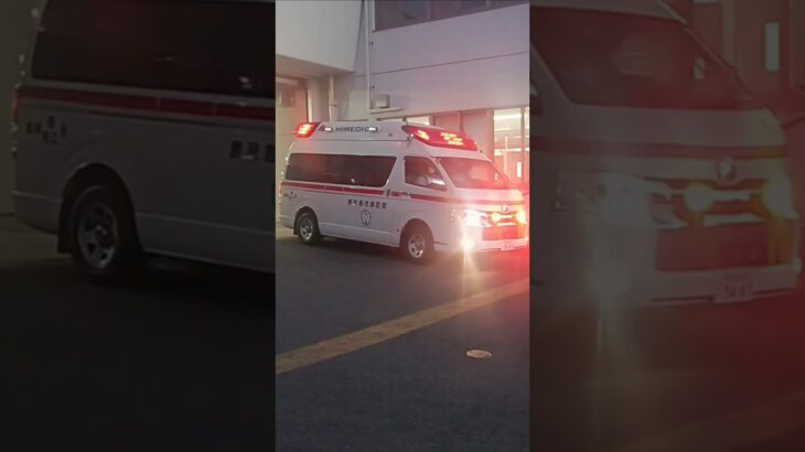 【救急出場】鹿児島市消防局谷山北非常用救急隊（郡元救急代車運用中）