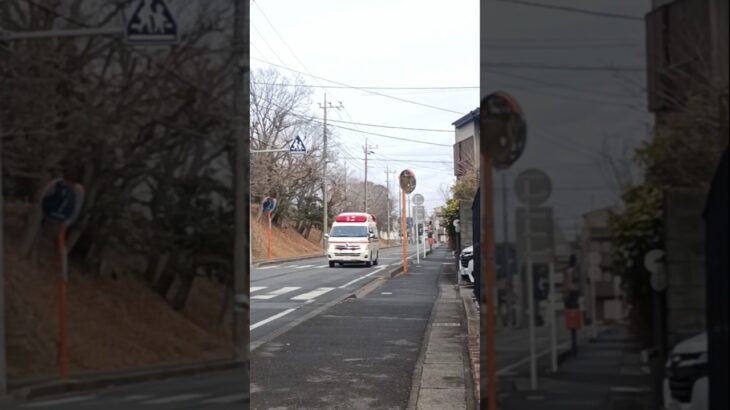 レア🚨🚑 我孫子東救急2 緊急走行！ #緊急車両 #救急車