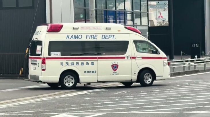 【緊急走行🚨】可茂消防事務組合 南消防署 高規格救急車(救急可茂南2)