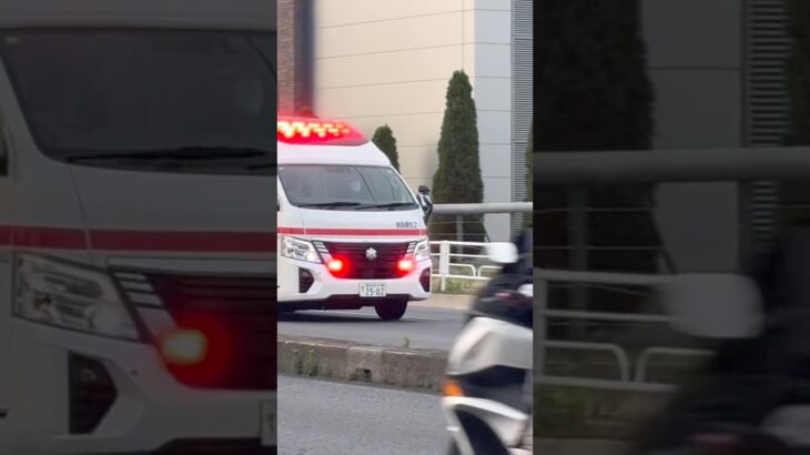 【市外搬送】越谷市消防局　救急車　日産パラメディック。救急蒲生2。緊急走行シーン！