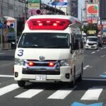 【緊急走行】守口生野記念病院に到着！守口市門真市消防組合　救急3（C−CABIN救急車）