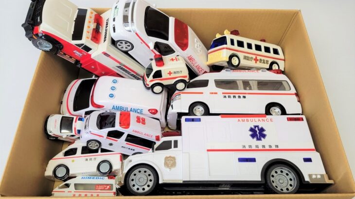 救急車のミニカー走る！緊急走行テスト！坂道走行です☆ Ambulance minicar runs in an emergency with sirens sounding!