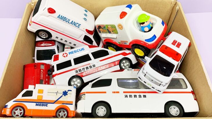 救急車のミニカー走る！緊急走行テスト！坂道走行です☆ Ambulance minicar runs in an emergency with sirens sounding!