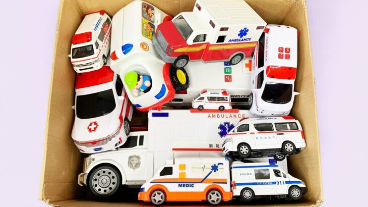 救急車のミニカー走る！緊急走行テスト！坂道走行です☆ Ambulance minicar runs in an emergency with sirens sounding!