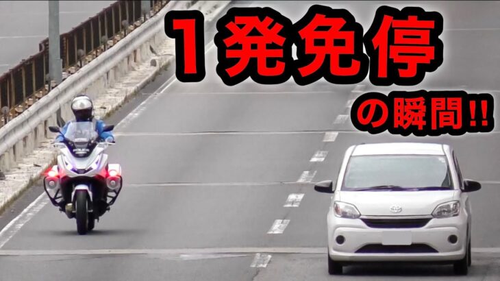 【１発免停】白バイが速度違反を捕まえる瞬間 ２連発‼️ サイレン‼️　[取り締まり]