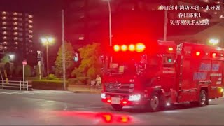 『誰も憧れる仕事！』消防車・救急車緊急走行・出場シーン！
