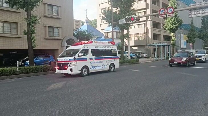 【緊急走行】モーターサイレン吹鳴！鹿児島市消防局高度救急隊ドクターカー