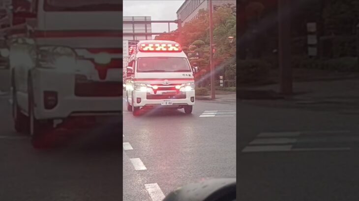 【緊急走行】アクティビーコン搭載救急車!鹿児島市消防局西本署救急隊
