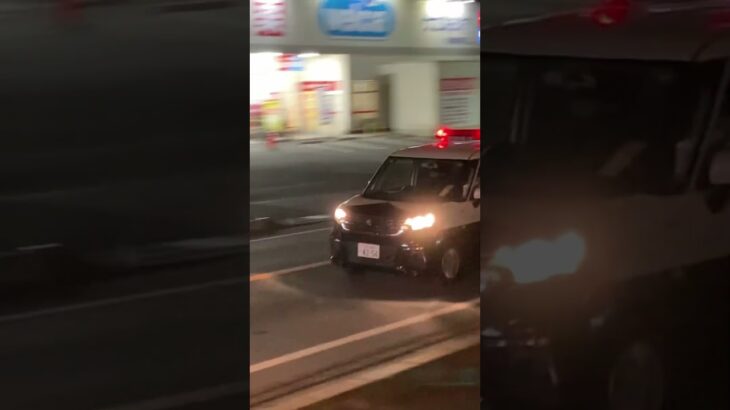 柏警察署　スズキソリオパトカー　警戒走行