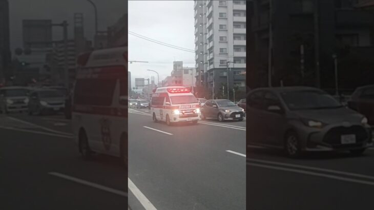 【緊急走行】交差点進入!米盛病院救命救急センタードクターカー