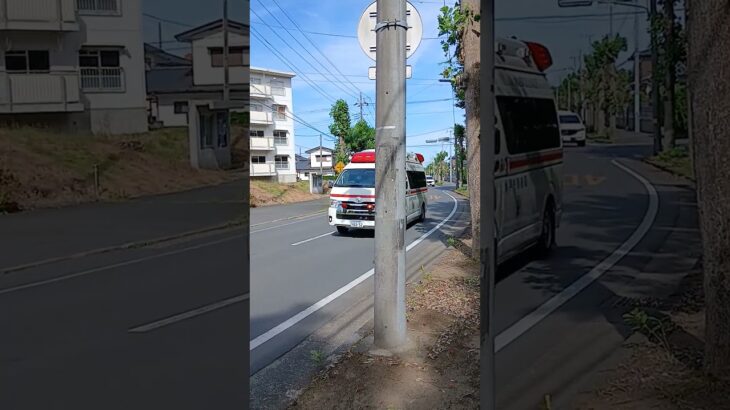 [緊急走行]水戸市消防局救急車緊急走行!! #消防署