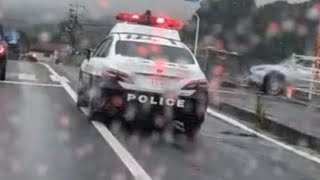 パトカー　緊急走行