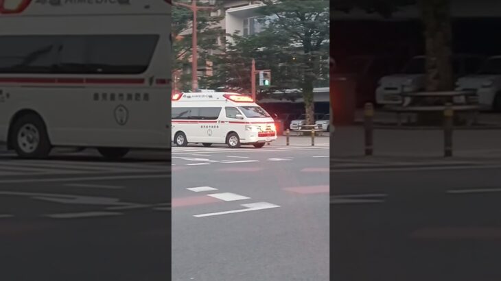 【緊急走行】鹿児島市消防局谷山北非常用救急隊（南林寺救急代車運用中）