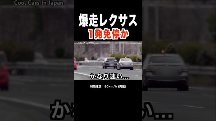 【爆走レクサスvs覆面パトカー‼️】 １発免停か⁉️ #shorts