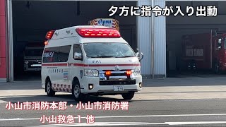 《ちょっとした緊急走行集(？)》夕方に指令が入り出動！小山市消防本部　小山市消防署　小山救急1  他
