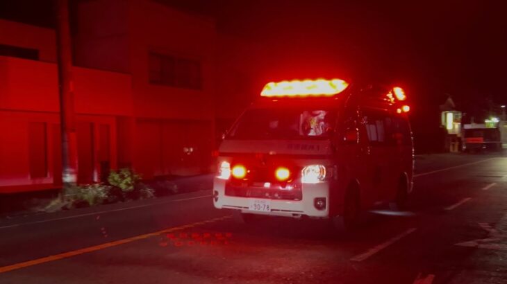 【救急車緊急走行】熱中症の疑い有り…救急袋井1、病院へ先を急ぐ！