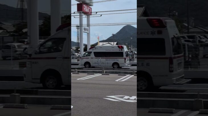 善通寺市消防本部救急1号車　緊急走行