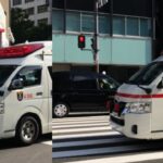 【緊急走行】夕方の大阪市北区を緊急走行する2台の救急車。大阪市健康局　救急車&大阪市消防局　A396
