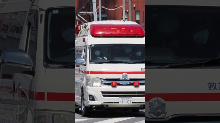 【今ではかなり珍しくなってきたハイメディック救急車の中期型！】ハーモニックサイレンで緊急走行する行田市消防本部 救急行田3#shorts