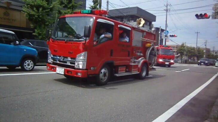 【サイレン吹鳴　音量注意】全58台の消防車が緊急走行！