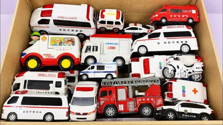 救急車ミニカーが走る。緊急走行テスト！坂道走る！サイレン鳴る☆ Ambulance minicar runs in an emergency with sirens sounding