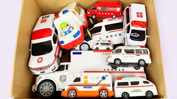 救急車のミニカー走る！緊急走行テスト！坂道走行です☆ Ambulance minicar runs in an emergency with sirens sounding!