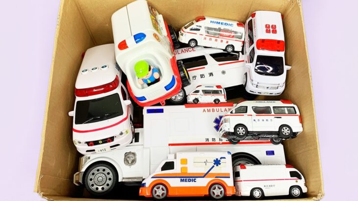 救急車のミニカー走る！緊急走行テスト！坂道走行です☆ Ambulance minicar runs in an emergency with sirens sounding!