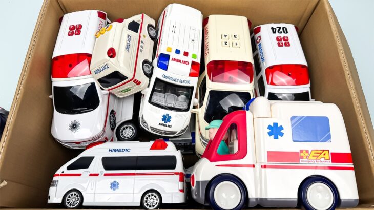 救急車のミニカー走る！緊急走行テスト！坂道走行です☆ Ambulance minicar runs in an emergency with sirens sounding!