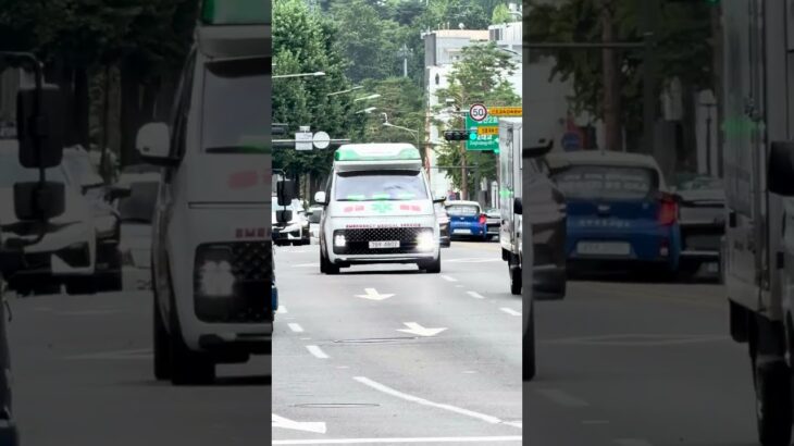 【緊迫】韓国・東大門を激走する救急車！🇰🇷 Emergency Ambulance in Dongdaemun, Korea!