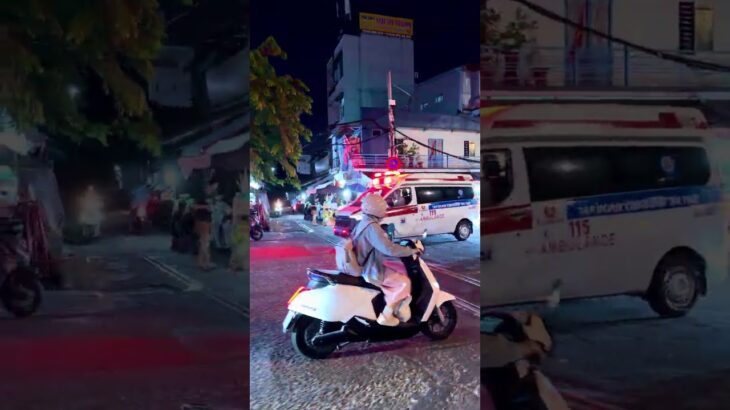 【ベトナム救急車】ダナンを走るトヨタ・ハイエース H300系 115 Emergency Ambulance Toyota HiAce H300 in Da Nang Vietnam
