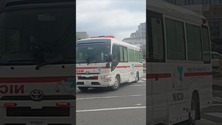 【緊急走行】転院搬送!鹿児島市立病院NICUドクターカー