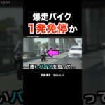 【１発免停か⁉️】爆走バイクが覆面パトカーに捕まる‼️ #shorts