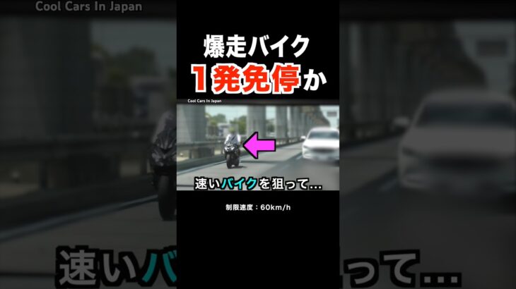 【１発免停か⁉️】爆走バイクが覆面パトカーに捕まる‼️ #shorts
