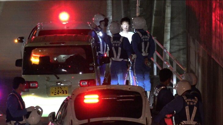 悪質極まりない違反者が飲酒検問の網に掛かる！！！酒気帯び運転の現行犯で検挙した男を交機隊が連行した取締りの一部始終！！！
