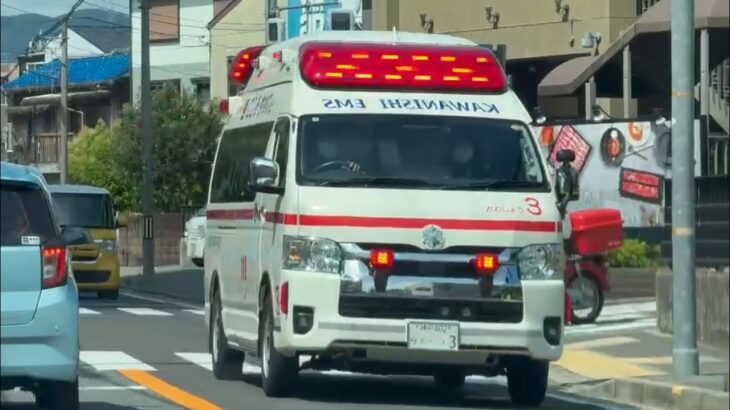 🚨交差点を緊急走行🚨救急車🚨響き渡るサイレン🚨 #救急車 #緊急走行 #サイレン #川西市消防本部