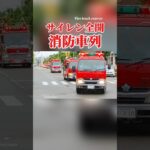 サイレン全開の消防車