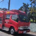 加茂出張所のキャラバン救急車の緊急走行！