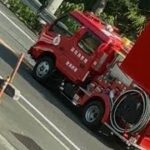 消防車　緊急走行