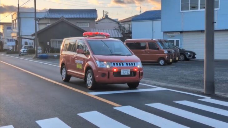 【火災出動　江南市消防　指令車緊急走行】　江南５１