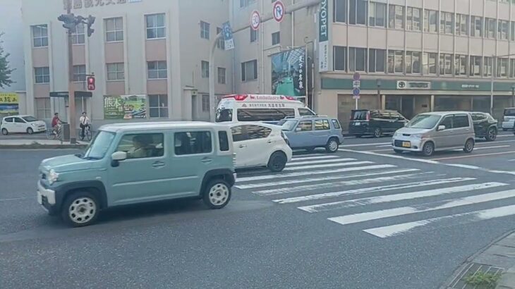 【緊急走行】交差点で住宅モードに切り替え!鹿児島市消防局高度救急隊ドクターカー