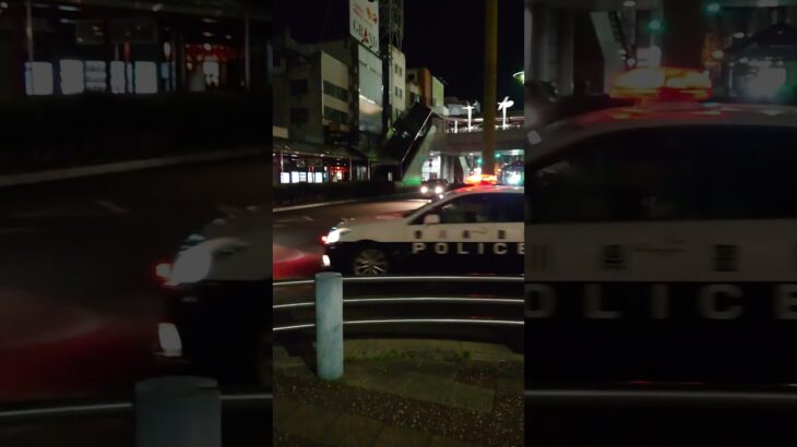パトカー緊急走行🚔️