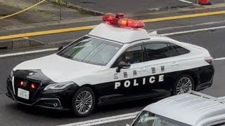 パトカー　緊急走行