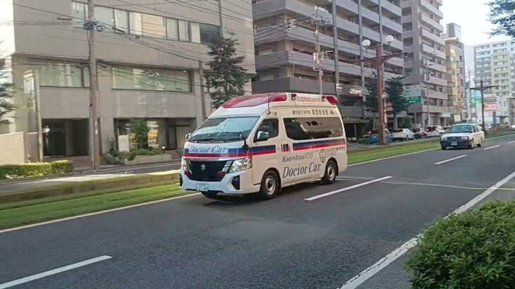 【緊急走行】市立病院へ救急搬送!鹿児島市消防局高度救急隊ドクターカー