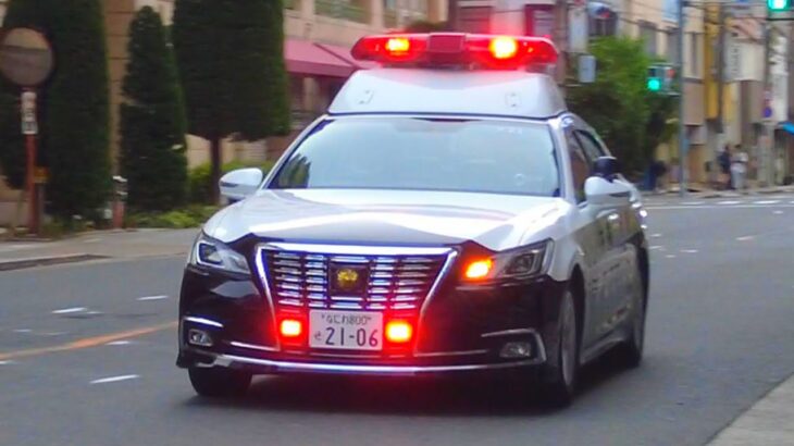 大阪や！中崎を緊急走行するパトカー