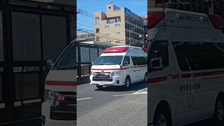 【緊急走行】熊本地震派遣中の為代車運用!鹿児島市消防局吉野非常用救急隊(上町救急代車運用中)