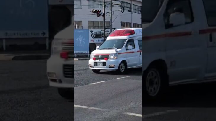 まもなく引退のエルグランド救急車が緊急走行 #救急車