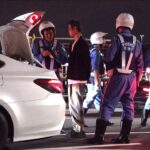 【スクーター逃走！】小隊長検知します！３時間前（飲酒）！飲酒検問で自白した男を酒気帯び運転の容疑で検挙！交機が覆面パトカーに被疑者を乗せ連行した取締りの全記録！！！