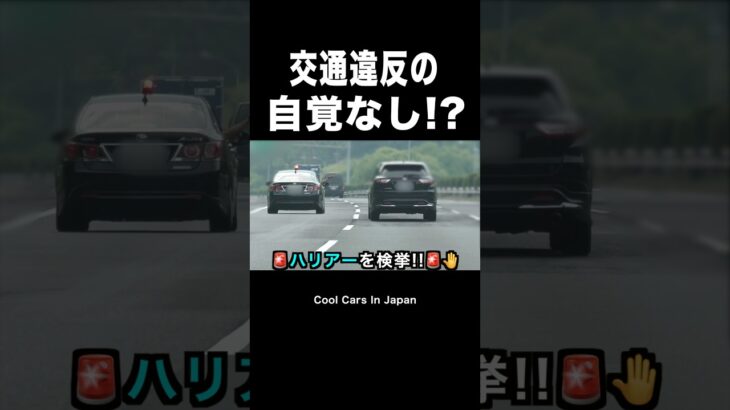 【違反の自覚なし⁉️】覆面パトカー vs ハリアー‼️ #shorts
