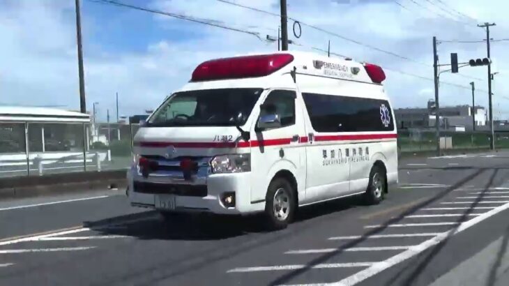 【市外搬送】草加八潮消防局(救急車)ハイメディック。救急八潮2。緊急走行シーン！