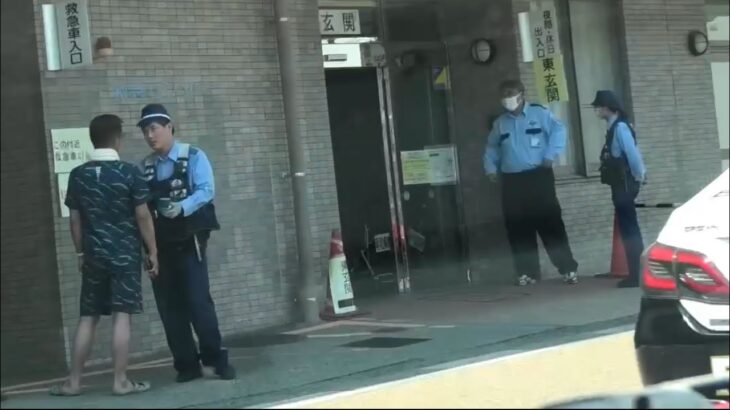 【警察24時】 🚨パトカーが病院に緊急走行し男に対応🚨 #警察24時 #警察官 #兵庫県警 #パトカー
